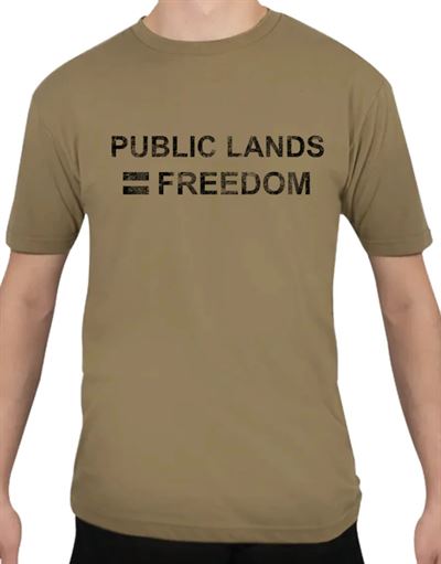 Public Land Owner® - AFI Freedom T-Shirt, Coyote Brown