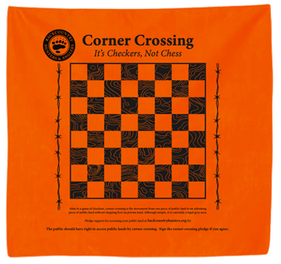 Corner Crossing Backcountry Chess/Checker-Board Bandana