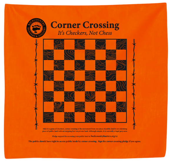 Corner Crossing Backcountry Chess/Checker-Board Bandana