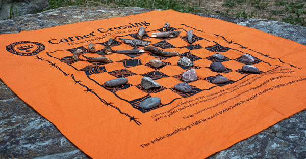 Corner Crossing Backcountry Chess/Checker-Board Bandana