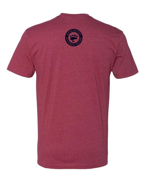 Public Land Owner® Bison T-Shirt, Cardinal Red Back