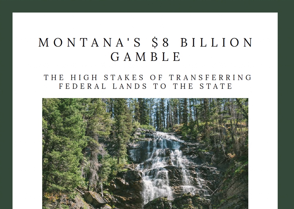 Montana's $8 Billion Gamble - the High Stakes of Transferring Federal Lands to the State