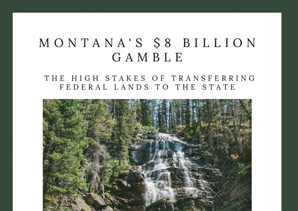 Montana's $8 Billion Gamble - the High Stakes of Transferring Federal Lands to the State