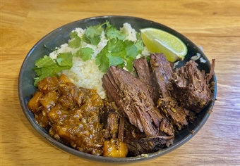 Slow Cooker Venison Nihari with Mango Chutney