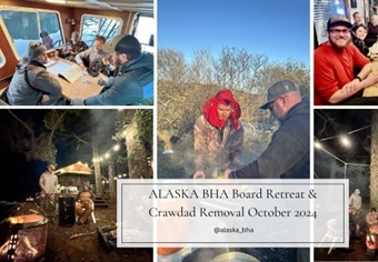 First Annual Alaska Chapter Board Retreat & Crawdad Catch-and-Cook Stewardship Event October 2024: Event Recap