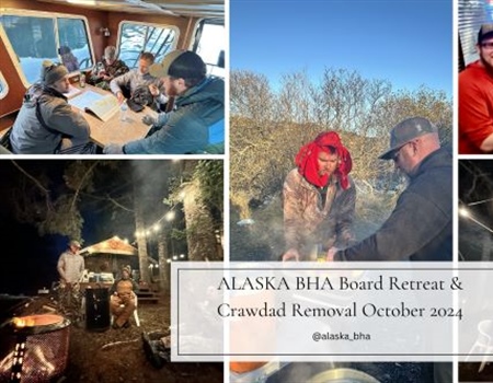 First Annual Alaska Chapter Board Retreat & Crawdad Catch-and-Cook Stewardship Event October 2024: Event Recap