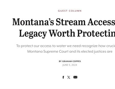 OPINION: Montana’s Stream Access – a Legacy Worth Protecting