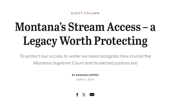 OPINION: Montana’s Stream Access – a Legacy Worth Protecting