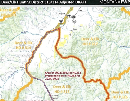 Yellowstone Northern Range elk herd management to change after hunting district boundary modified