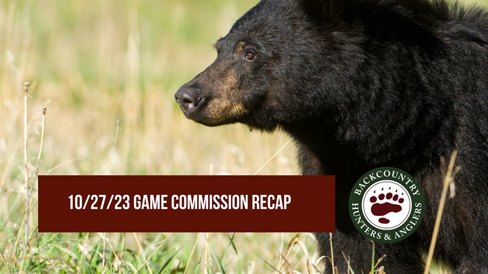 10/27/23 New Mexico Game Commission Recap