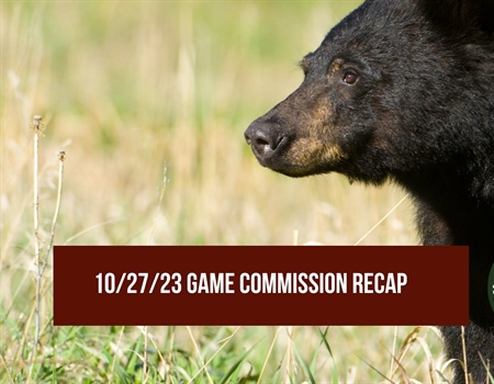 10/27/23 New Mexico Game Commission Recap