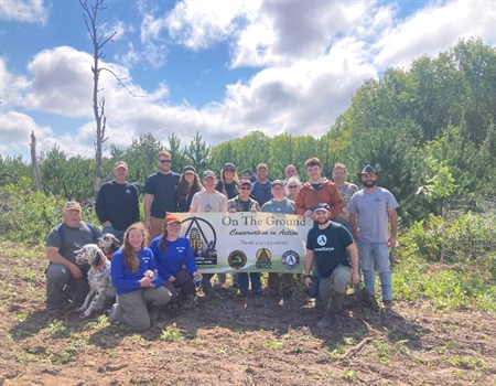 NMU Student Represents BHA on Collaborative Project to Improve Grouse Habitat