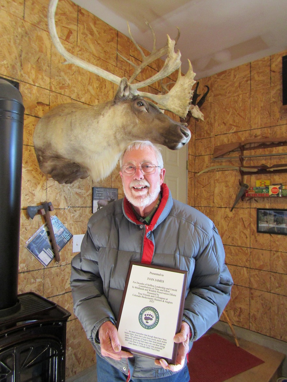 Colorado Backcountry Hunters & Anglers  Vice Chair Ivan James Receives Award