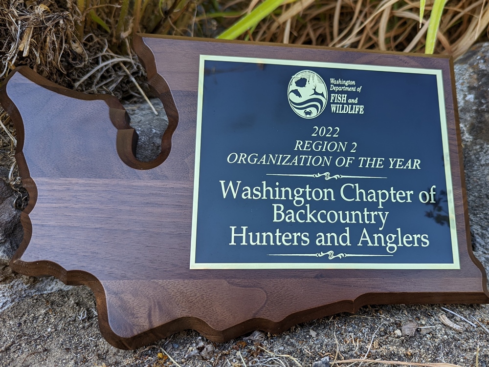 WA Chapter Awarded Organization of the Year