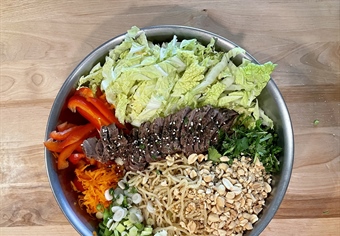 Cold Summer Noodles with Venison