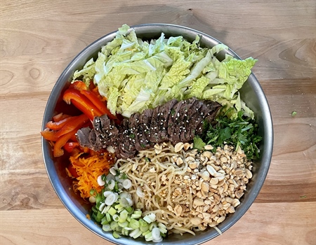 Cold Summer Noodles with Venison