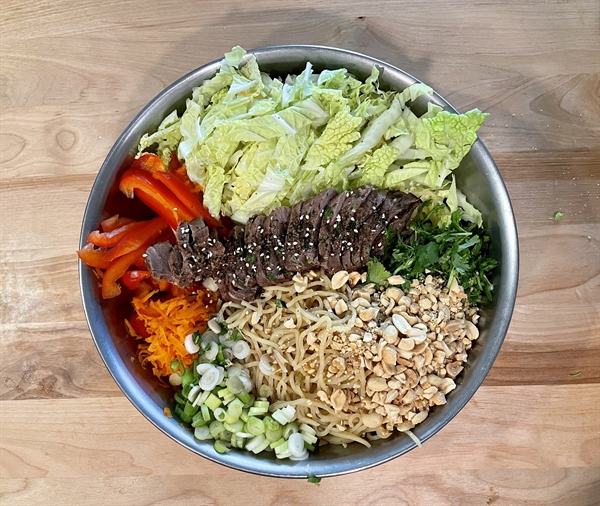 Cold Summer Noodles with Venison