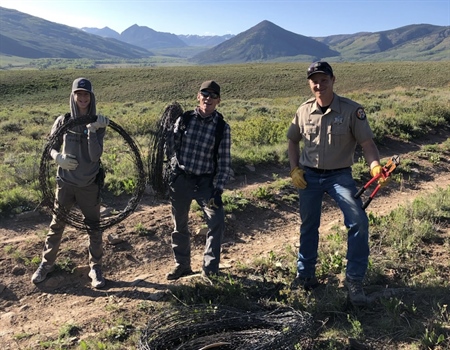 CO BHA Chapter Leaders Spearhead Fence Removal Efforts in Gunnison