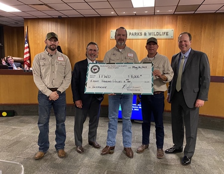 Texas BHA Funds TPWD Scholarship with $8,000 Donation