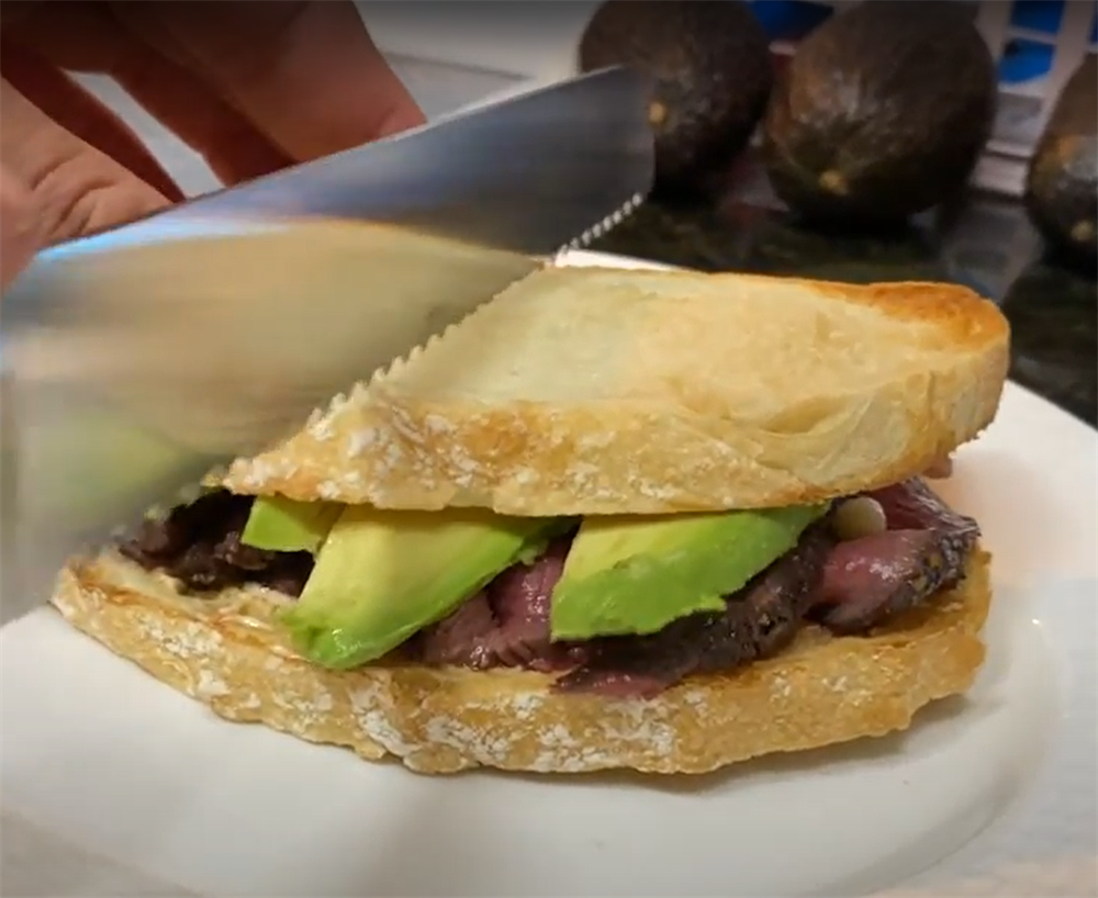 Venison and Ramp Sandwiches