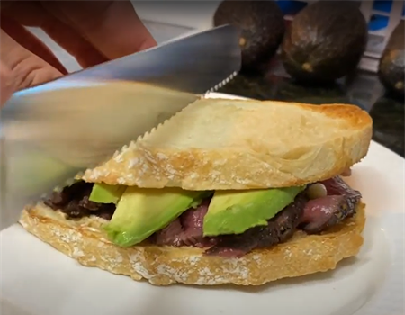 Venison and Ramp Sandwiches