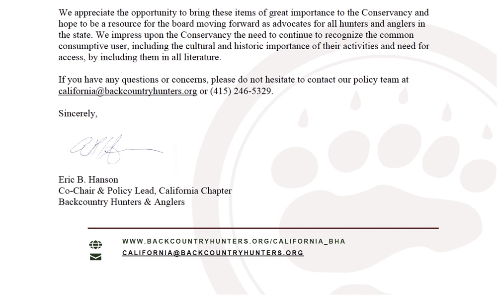 CA Chapter Comments on Coastal Public Access Guidelines