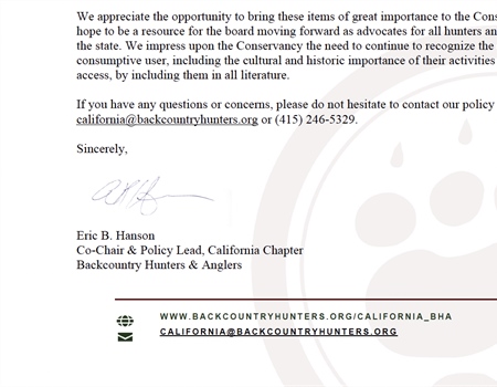 CA Chapter Comments on Coastal Public Access Guidelines