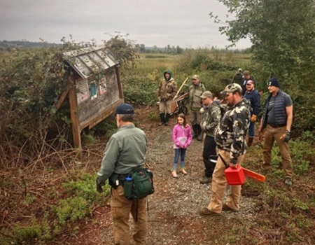 WA BHA Cleans Up Granite Falls & Improves Trail at Spencer Island