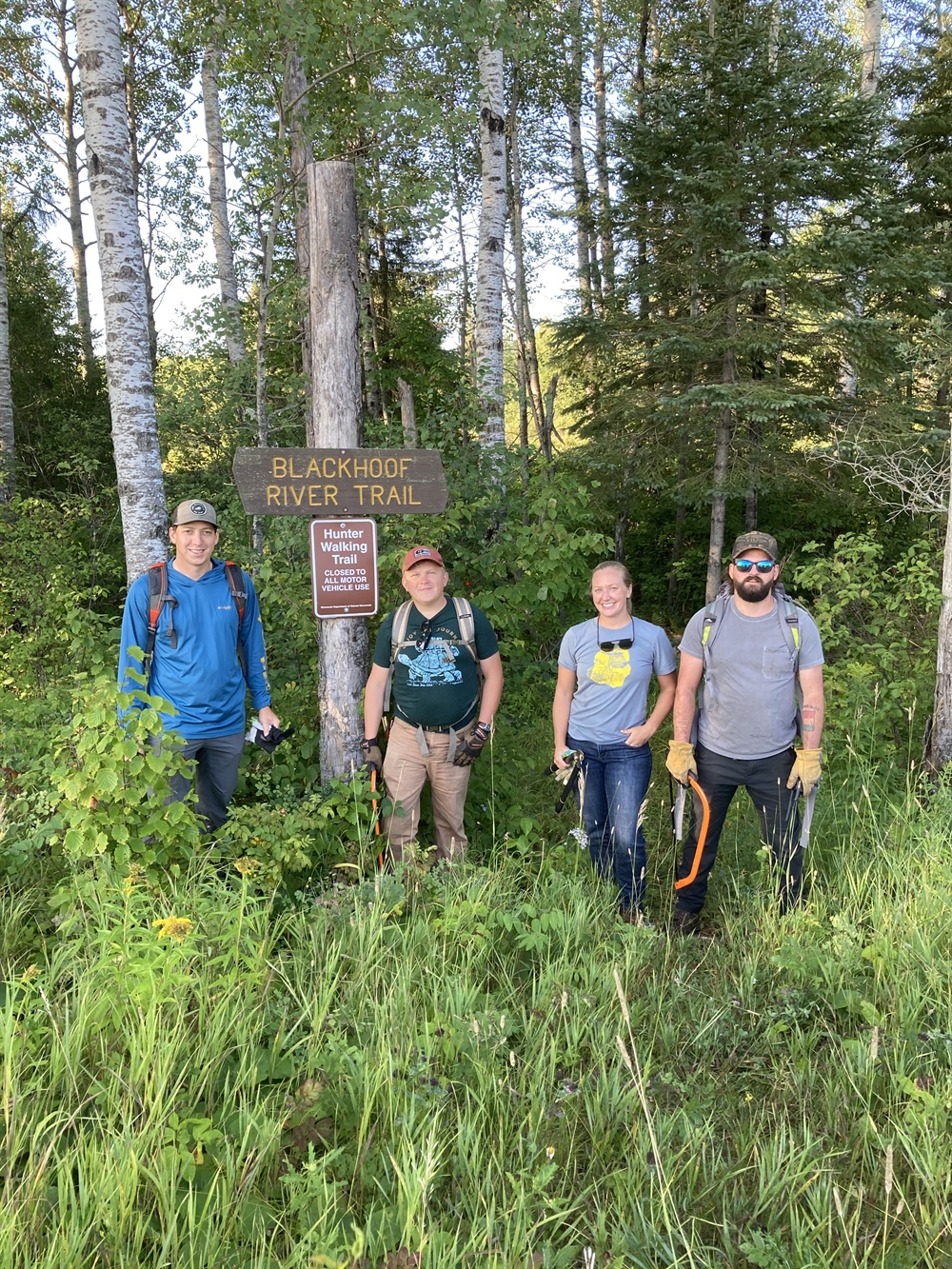 Minnesota BHA works to cleanup the Blackhoof River WMA