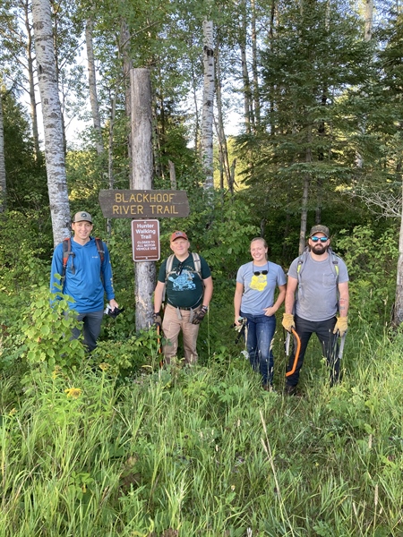 Minnesota BHA works to cleanup the Blackhoof River WMA