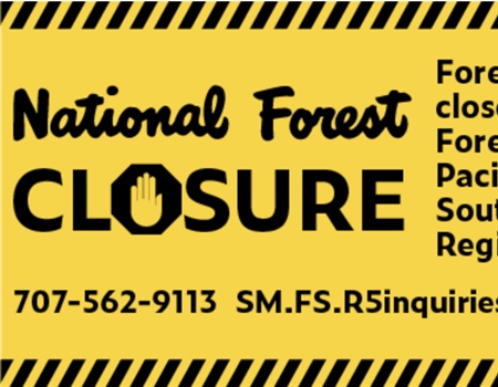 Fire and Forest Service Closures in California