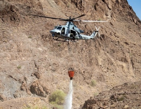 U.S. Marine Corps Helicopters to Haul Water for Wildlife