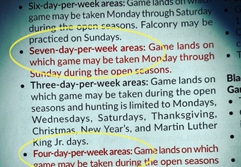 Good Luck on Sunday: Big Change for Public Land Hunters in NC