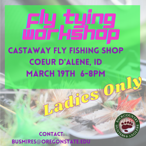 Women in The Woods-Fly Tying Workshop in Coeur d'Alene