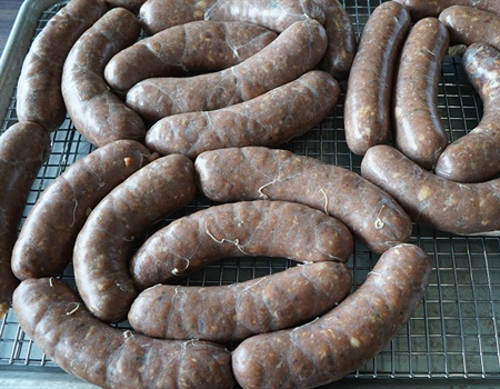 (Hot*) Italian Venison Bratwurst