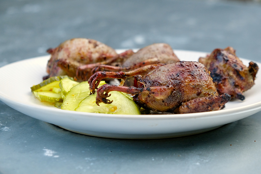 Spicy Mustard Glazed Doves