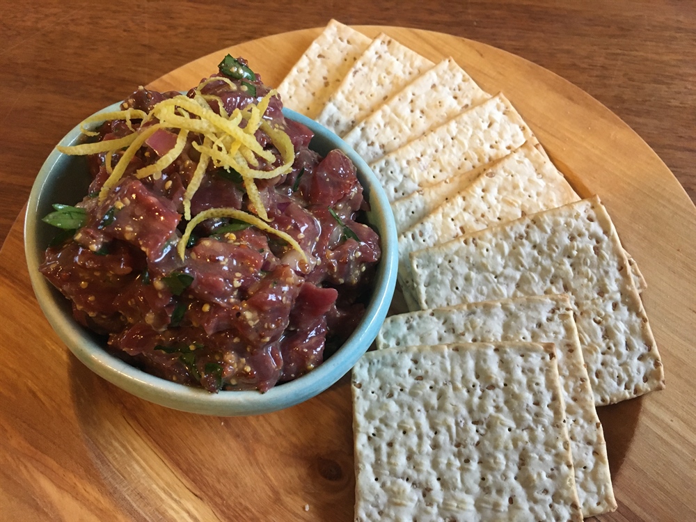 Venison Tartare with Truffle and Lemon Zest