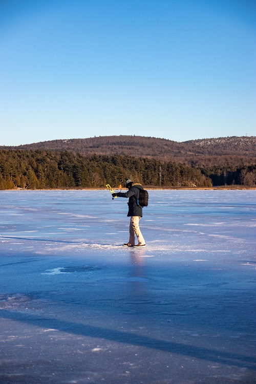 Saint Michael's College Hosts Ice Fishing Event