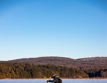 Saint Michael's College Hosts Ice Fishing Event