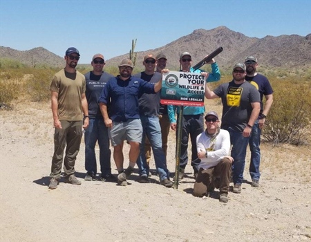 Arizona's OHV Signage Install Protects National Monument