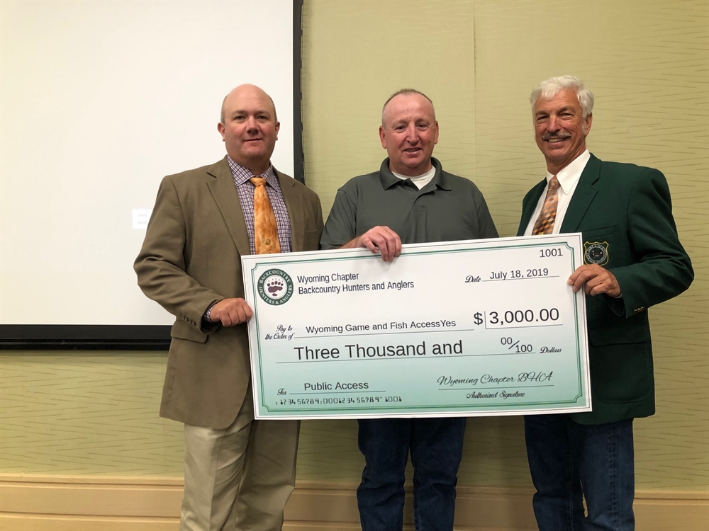 WY Chapter Donates $3,000 to Access Yes