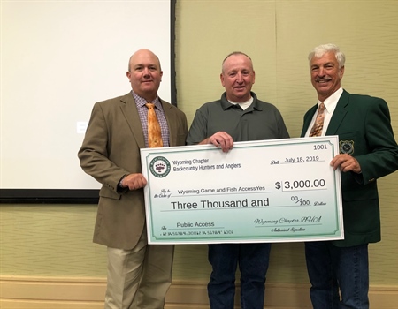 WY Chapter Donates $3,000 to Access Yes