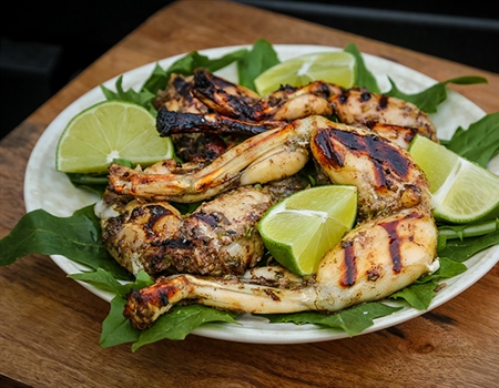 Grilled Jerk Frog Legs