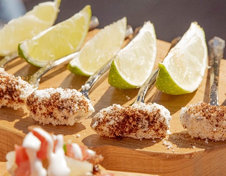 Southwest Sampler: Cactus Buds, Rattlesnake and a Phoenix Margarita