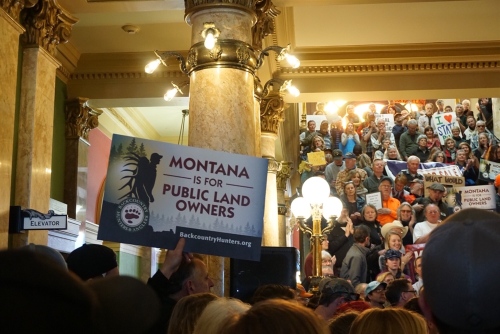 Large Crowd Descends on State Capitol for Public Lands Rally