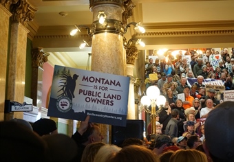 Large Crowd Descends on State Capitol for Public Lands Rally