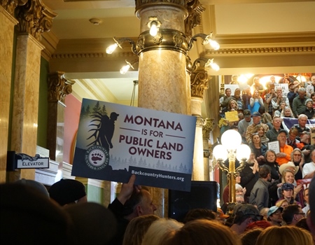 Large Crowd Descends on State Capitol for Public Lands Rally