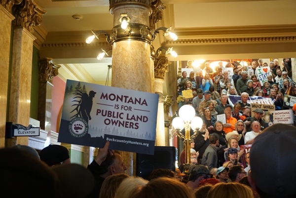 Large Crowd Descends on State Capitol for Public Lands Rally