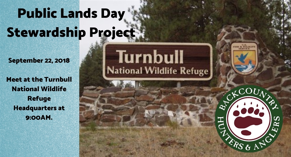 Idaho BHA volunteer project at Turnbull National Wildlife Refuge
