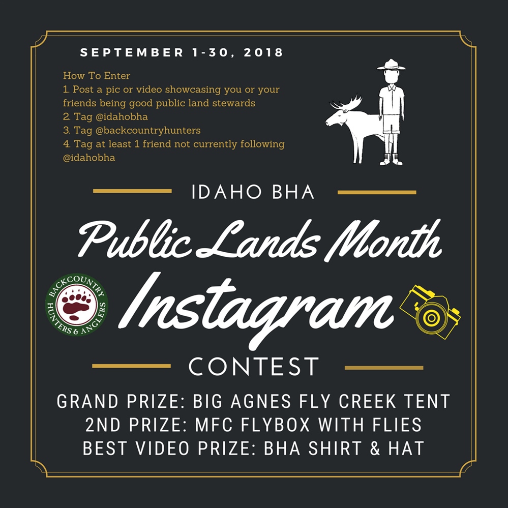 Idaho BHA launches Instagram contest to promote stewardship of public lands